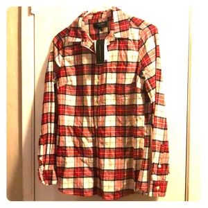 Banana Republic women’s plaid button down shirt.